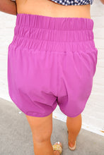 Load image into Gallery viewer, Good Vibes Highwaisted Athletic Shorts- Wine