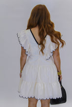 Load image into Gallery viewer, Edwin Bow Detail Scalloped Dress