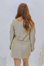 Load image into Gallery viewer, Season of Cheer Flared Dress-Champagne