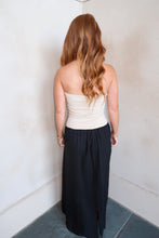 Load image into Gallery viewer, Hazel Strapless Midi Dress-Black