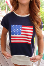 Load image into Gallery viewer, Mercia Knit Sweater Top-Navy