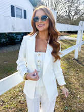 Load image into Gallery viewer, Miles Collared Blazer- White