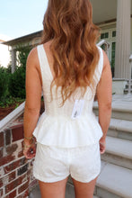 Load image into Gallery viewer, My Forever Eyelet Top Set- White