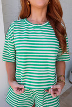 Load image into Gallery viewer, Sunny Side Stripe Set-Green