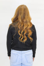 Load image into Gallery viewer, Cory Faux Suede Moto Jacket- Black