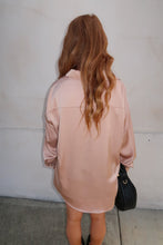 Load image into Gallery viewer, Jacey Collared V-Neck Satin Blouse-Taupe