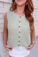 Load image into Gallery viewer, Charlie Knit Button Down-Sage