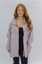 Load image into Gallery viewer, Tucker Oversized Suede Shacket