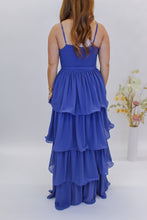 Load image into Gallery viewer, Tiered Ruffle Maxi Dress- Midnight Blue