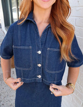 Load image into Gallery viewer, Denim Daze Shirt & Skort Set