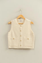 Load image into Gallery viewer, Maci Button-Front Vest