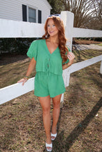 Load image into Gallery viewer, Azalea Floral Embroidered Set-Green