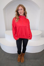 Load image into Gallery viewer, BF Cora Fleece Sweatshirt-Red