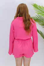 Load image into Gallery viewer, Breezing In Elastic Short Set- Pink