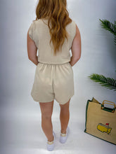 Load image into Gallery viewer, Freshly Picked Corset Waist Romper- Stone