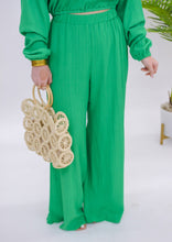 Load image into Gallery viewer, My Luck Set Pleaded Pants- Green