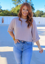 Load image into Gallery viewer, Tanner Boxy Knit Crop Fit- Oatmeal