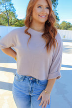 Load image into Gallery viewer, Tanner Boxy Knit Crop Fit- Oatmeal