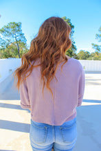 Load image into Gallery viewer, Tanner Boxy Knit Crop Fit- Mauve