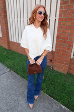 Load image into Gallery viewer, Wrapped In Warmth Knit Poncho-Cream
