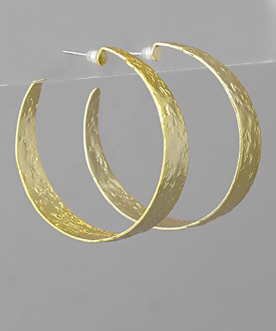 Textured Color Metal Hoops