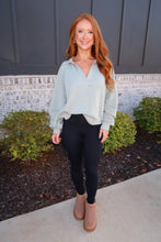 Load image into Gallery viewer, Molly Raglan Sleeve Sweatshirt- Sage
