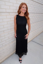Load image into Gallery viewer, Take Time Lace Midi Dress-Black
