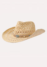 Load image into Gallery viewer, Boho Cowboy Hat With Beading
