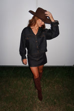 Load image into Gallery viewer, Fall For It Denim Button Up Set
