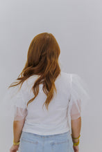 Load image into Gallery viewer, Enchanting Ruffle Sleeve Top- White
