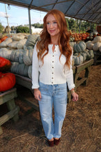 Load image into Gallery viewer, Cozy Night Cable Knit Cardigan-Cream
