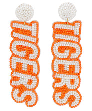 Load image into Gallery viewer, &quot;TIGERS&quot; Letter Earrings
