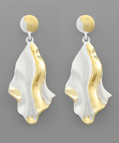 Wavy Drop Earrings