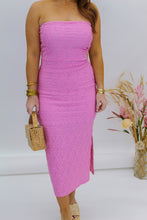 Load image into Gallery viewer, Chic Show Tube Midi Dress- Pink
