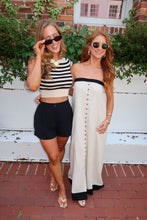 Load image into Gallery viewer, Dune Striped Off Shoulder Top-Taupe
