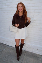 Load image into Gallery viewer, Iconic Fur Collar Knit Top-Brown
