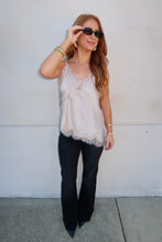 Load image into Gallery viewer, Weekend Plans Satin Lace Top
