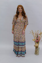 Load image into Gallery viewer, Take Me Away Floral Maxi Dress- Peach
