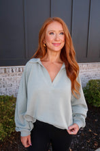 Load image into Gallery viewer, Molly Raglan Sleeve Sweatshirt- Sage
