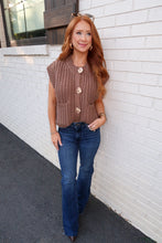 Load image into Gallery viewer, Teddy Knit Sweater- Brown

