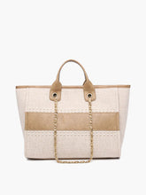 Load image into Gallery viewer, Kristina Stripe Satchel Chain Strap
