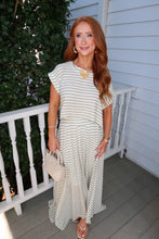 Load image into Gallery viewer, Ivy Stripe Midi Skirt Set - Green
