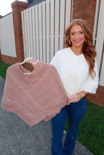 Load image into Gallery viewer, Wrapped In Warmth Knit Poncho-Taupe
