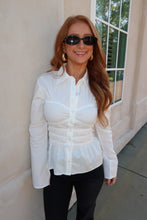 Load image into Gallery viewer, As Usual Button Up Top- White

