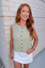 Load image into Gallery viewer, Charlie Knit Button Down-Sage
