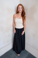 Load image into Gallery viewer, Hazel Strapless Midi Dress-Black
