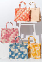 Load image into Gallery viewer, Charlotte Geometric Fabric Tote
