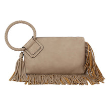 Load image into Gallery viewer, Fringe Soft Vegan Leather Wristlet
