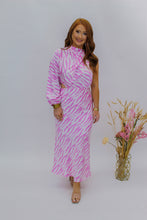 Load image into Gallery viewer, Wild Girl Satin Midi Dress- Pink
