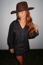 Load image into Gallery viewer, Fall For It Denim Skirt Set
